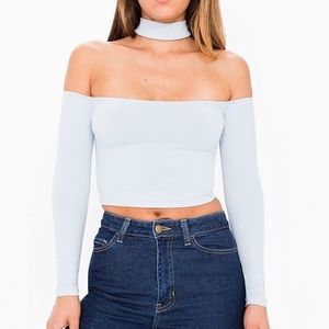 NWT American Apparel Choker Crop Top